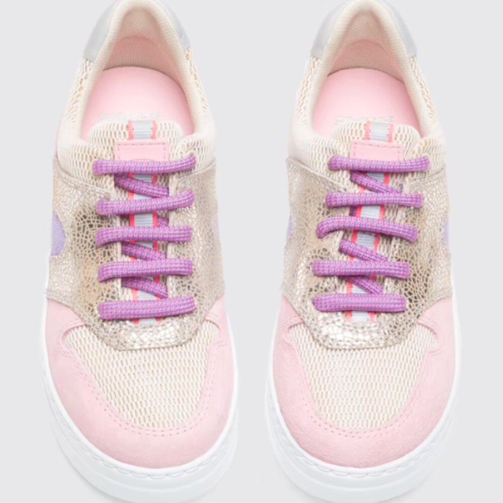 🎀 CAMPER RUNNER UP SNEAKERS | Pink White Silver | Youth SIZE EU 37 | US 5 | UK 4